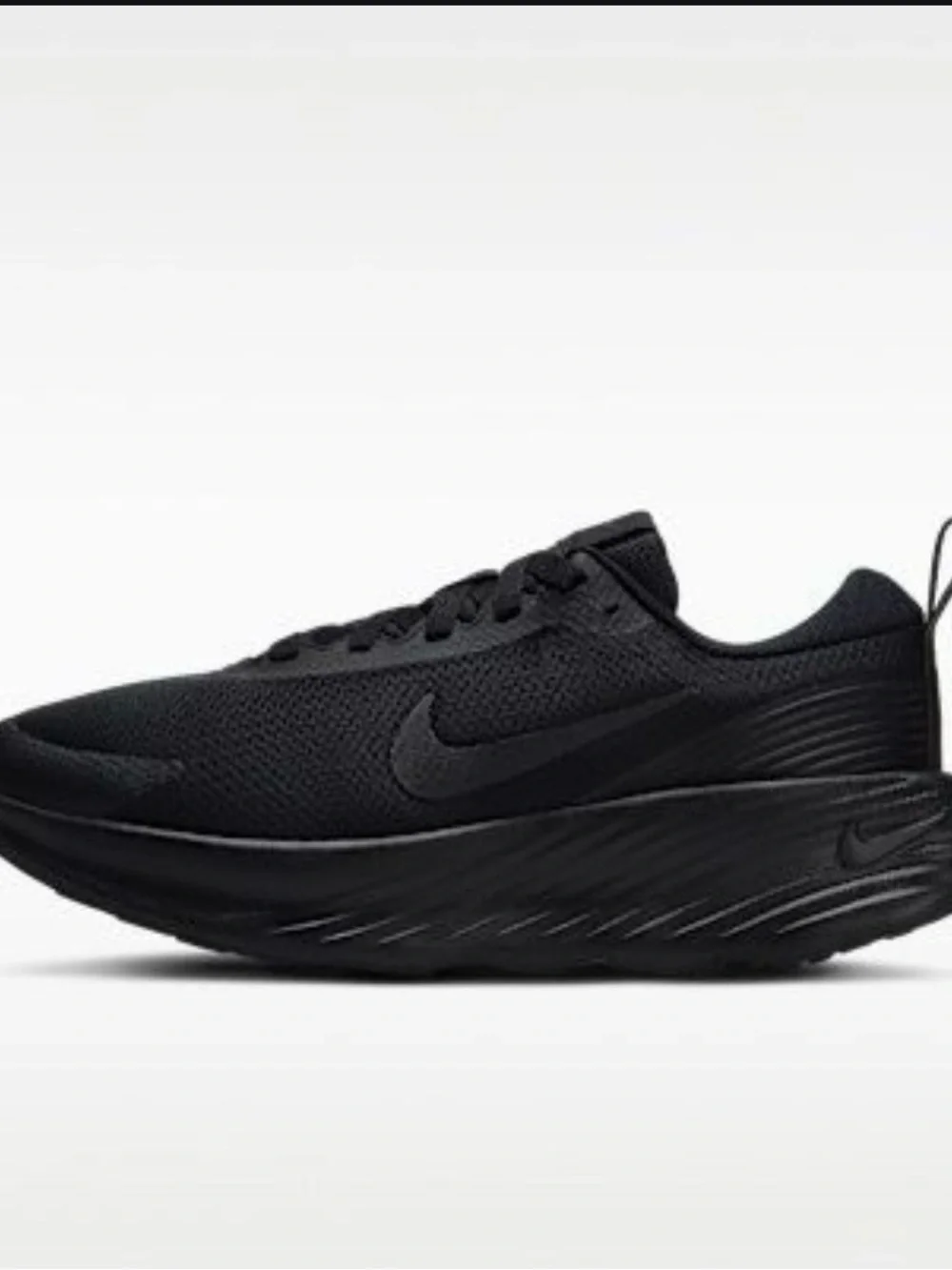 Nike Black Matte Swoosh Running Shoes